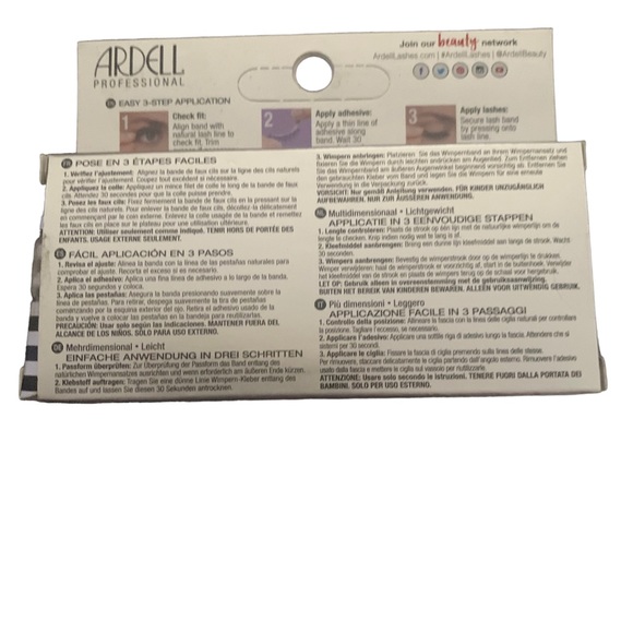 Eyelashes Ardell Professional 3D Faux Mink 854 Brand New, Multidimensional - Picture 3 of 3